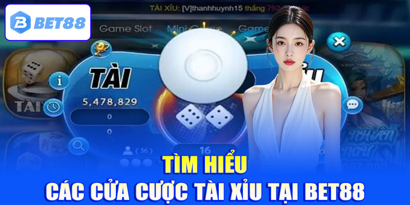 Tìm hiểu các cửa cược Tài Xỉu tại Bet88